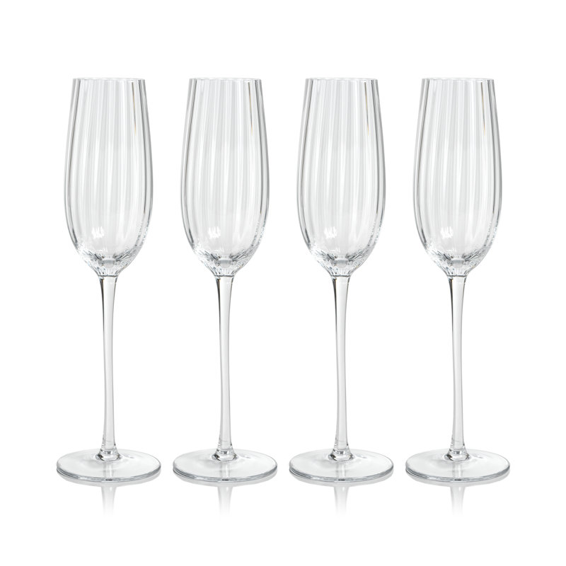 Boulder 9.13oz. Flute Set, Clear