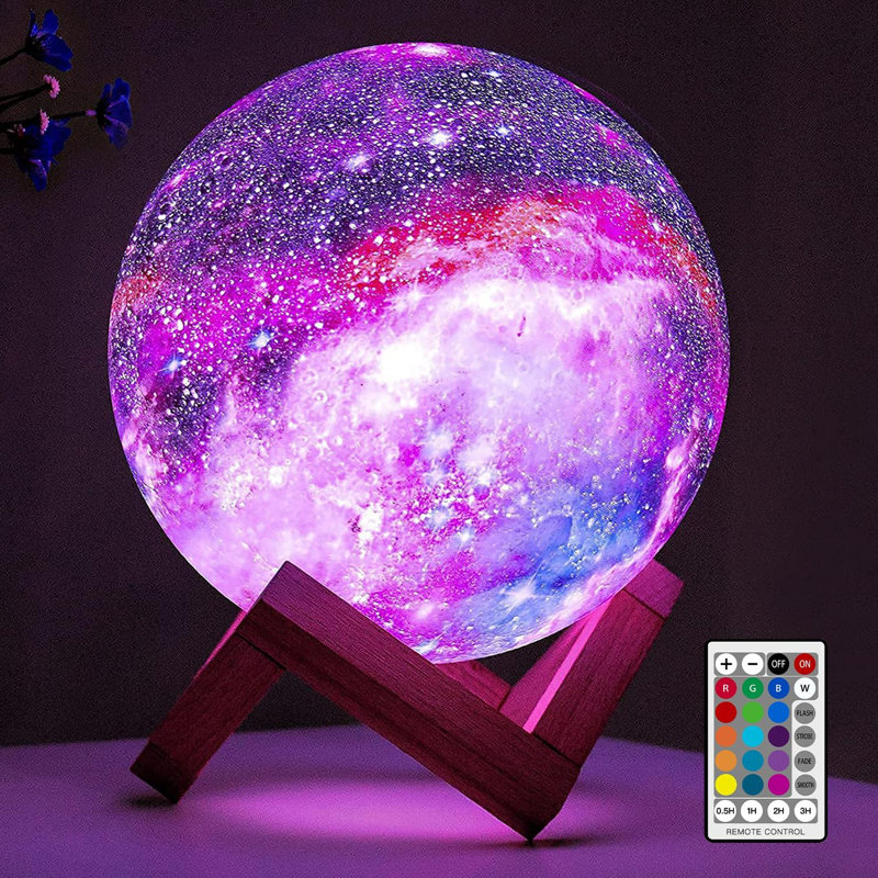 Lune lampe galaxie 5,9 pouces 16 couleurs DEL 3D