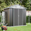 Brecklin 4 ft. W x 6 ft. D Metal Reverse Apex Storage Shed
