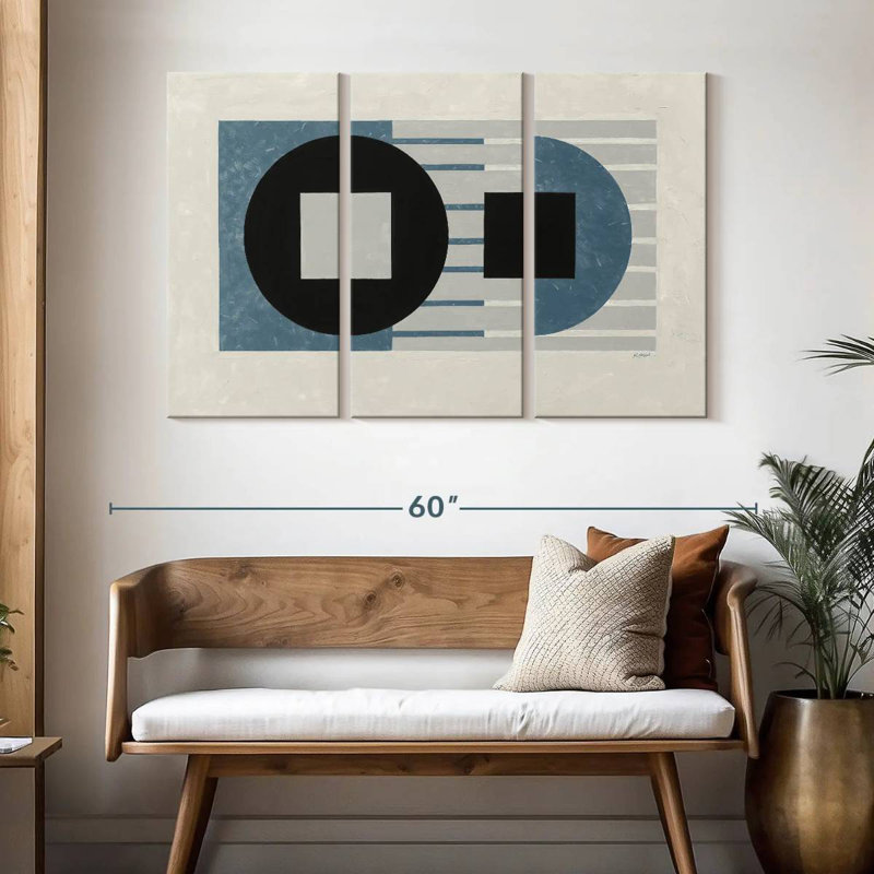 Avery Laterally Speaking Blue, 32" H x 50" W