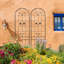 Ensemble de 4 treillis de jardin en métal - Support antirouille pour plantes grimpantes