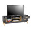 Deale Black TV Stand for TVs up to 58"