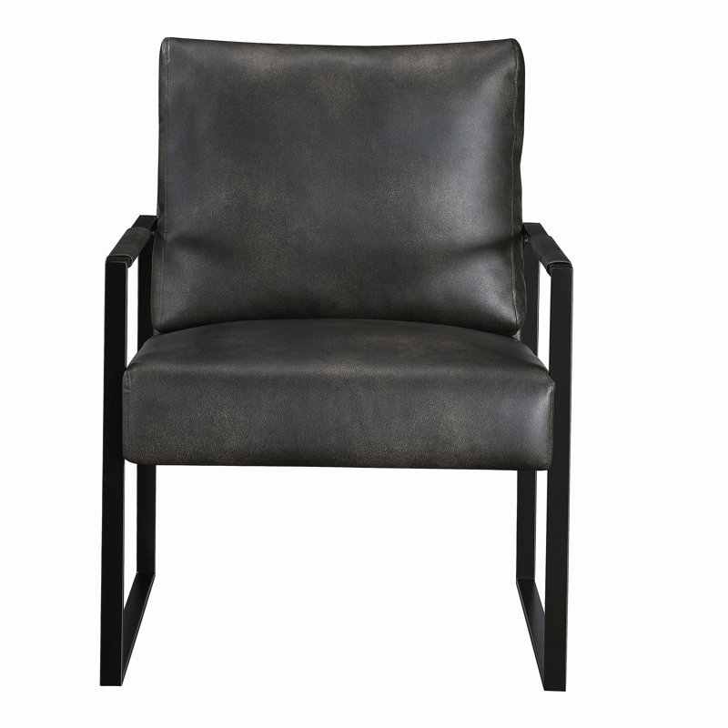 Siège rembourré Modern, Gris foncé