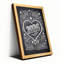«Chalkboard Style Love To 2026 Heart Design», impression sur toile tendue Happy Joy Wishes Celebrate, impression pour la décoration intérieure et la fête des Fêtes-1937059041-1937059046-1937059047
