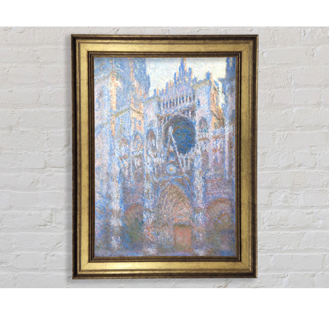 Monet Rouen Kathedrale West Facã£Â€Šã'Â¸Ade - Einzelne Bilderrahmen Kunstdrucke