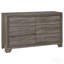 Commode 6 tiroirs en chêne brun