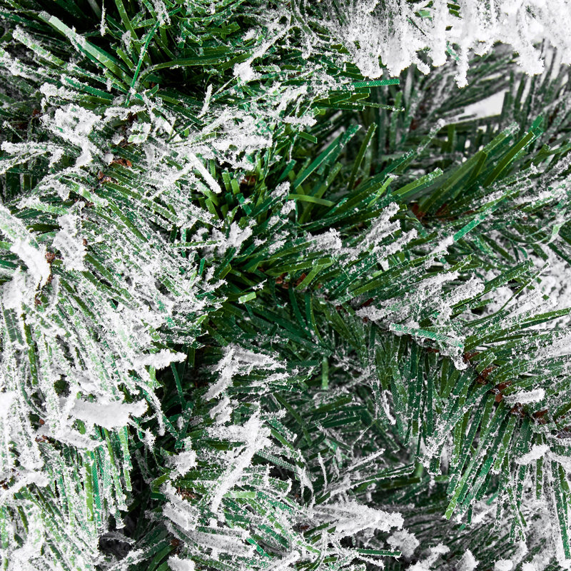 Arbre de Noël, arbre artificiel floqué de 4 pi, arbres de Noël de Noël avec 120 lumières DEL blanc chaud, 8 modes d'éclairage et 539 branches pour la décoration de bureau à domicile