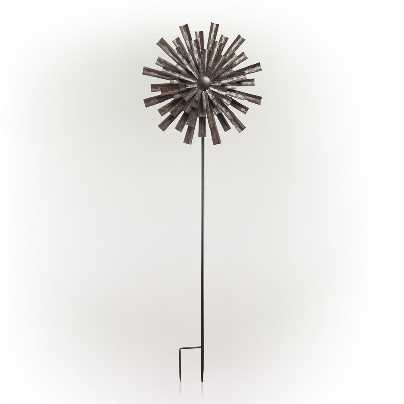 Rotateur cinétique à fleur prismatique Mediapolis, Bronze