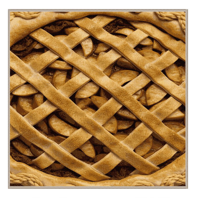 Washable Apple pie Desserts Area Rug