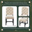 Ensemble de chaises de salle à manger de style rétro avec 4 chaises rembourrées-1126530360