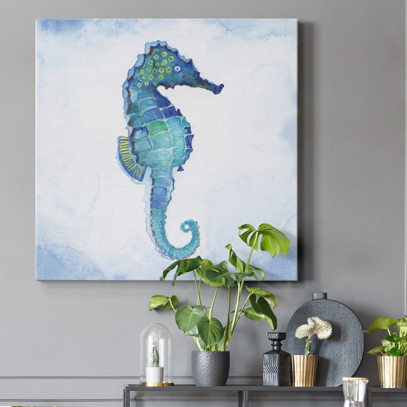 Hippocampe des Galapagos, reproduction d'art sur toile tendue, H 40 po x l 40 po x P 1 po