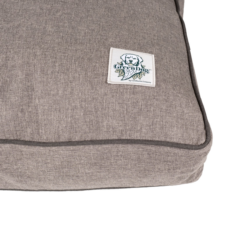 Lit pour chien avec housse amovible GreenDog Luxe Neutral Pet Napper , Gris clair, Grand (l 42 po x P 30 po x H 4 po)