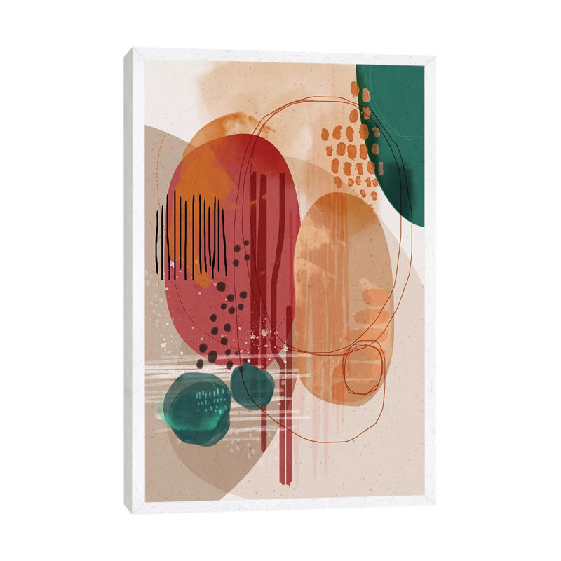 Fire - Print on Canvas, White Floater Framed, 66.04cm H x 45.72cm W x 3.81cm D