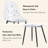 Clear Dining Chairs with Metal Legs for Kitchen and Dining Room-422406490-422406503