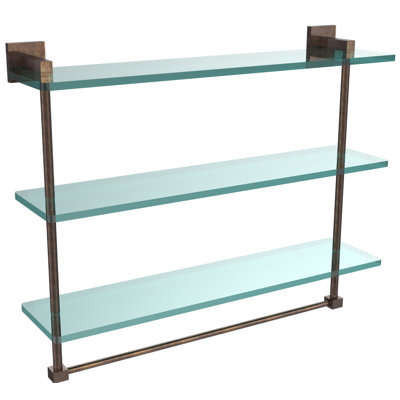 Haranu 3 Piece Tiered Shelf with Towel Bar