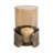  Maputo Medium Candle Holder Glass, Brown-1001270329