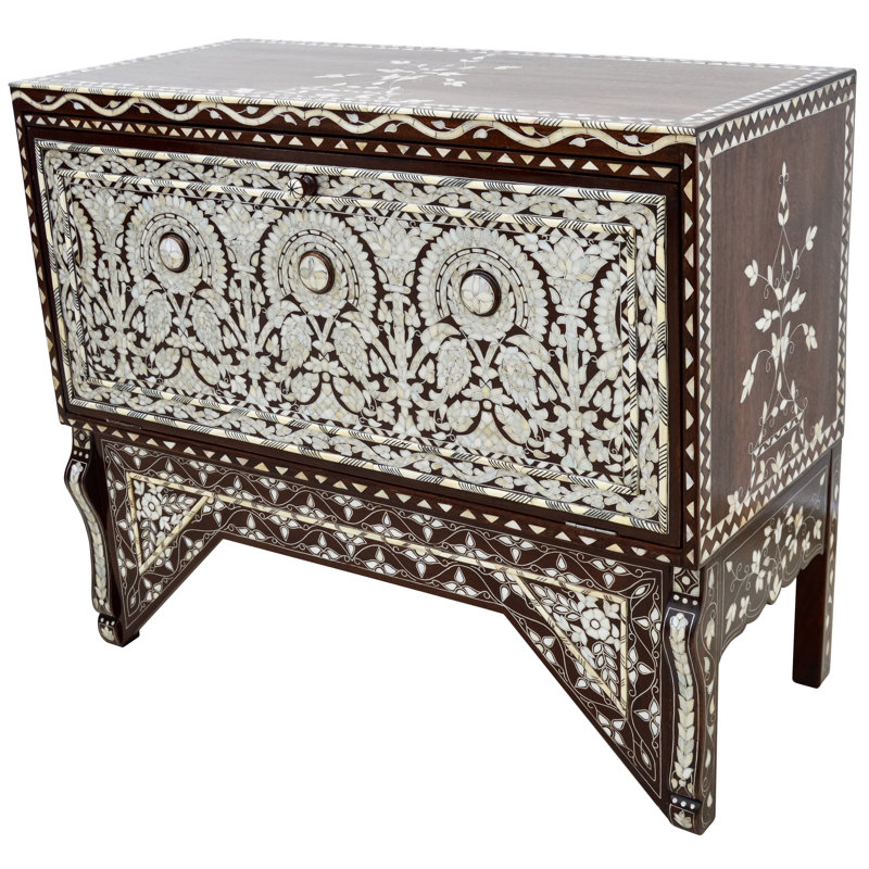 Syrian 39'' W Solid Wood Console Table