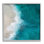 Vue aérienne de la plage de l'océan, peinture sur toile par Denise Brown - Peinture