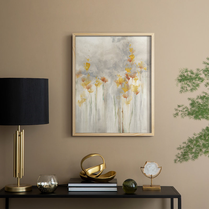 Reproduction encadrée Whistful - bois massif, Naturel, H 11 po x l 9 po