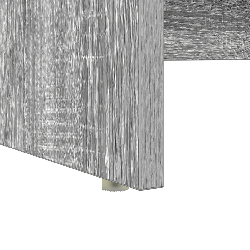 Desk With Storage 120.5X44x88.5 Cm Engineered Wood, Grey Sonoma