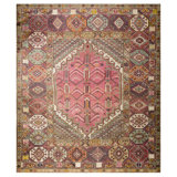 Antique Jerusalem Carpet Israel Knotted Rug