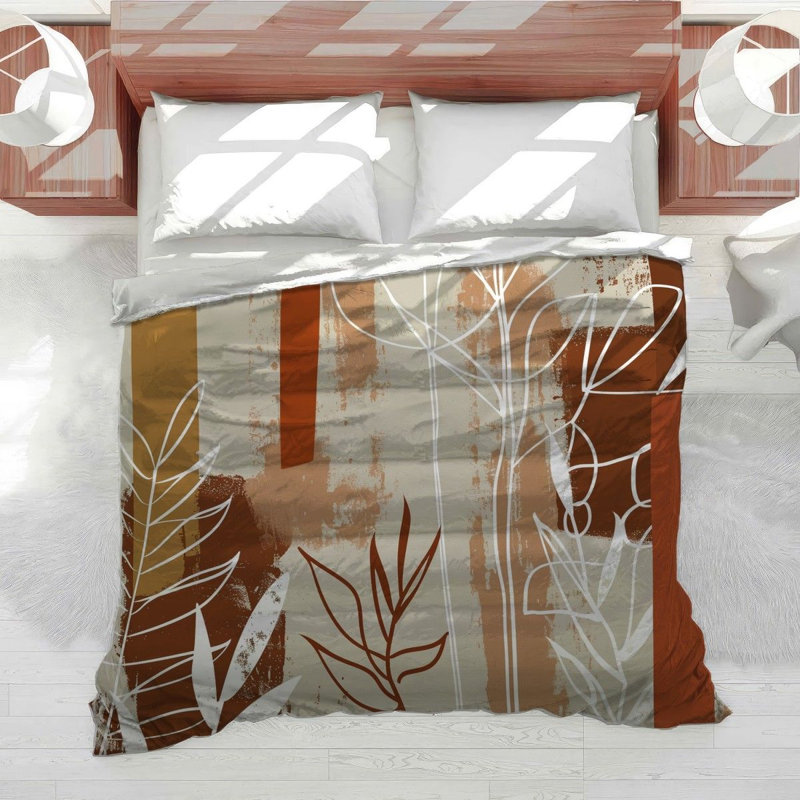 Housse de couette Botanical Illustration Bedding, Housse de couette pour lit simple