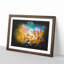 Autumn Leaves Abstract Paint Splash - Framed Print-56891069-56891073