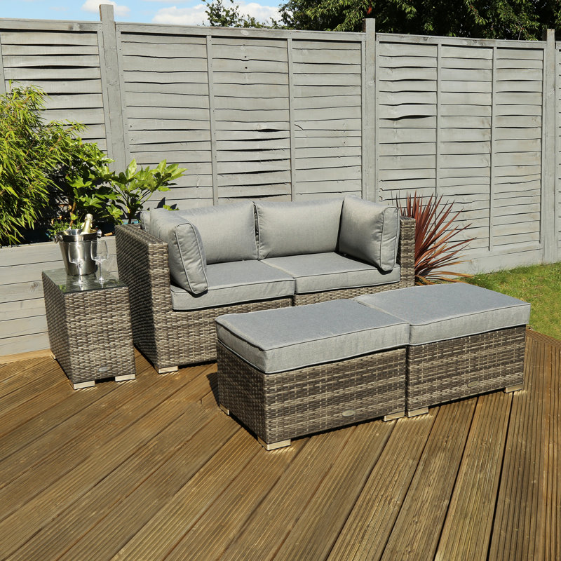 Huntington 4 Seater Rattan Sofa Set