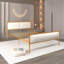 Lit plateforme tapissier en bois massif Rickmansworth-1001284917-1001284922