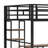 Farmersburg Full Size Metal Loft Bed With Low Storage Table-1622556043