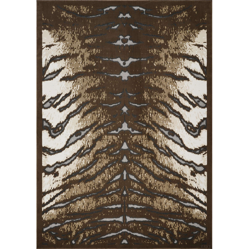 Tapis brun, Rectangle 5 pi 3 po x 7 pi