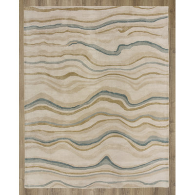 Wool/Tencel Hand Tufted Area Rug