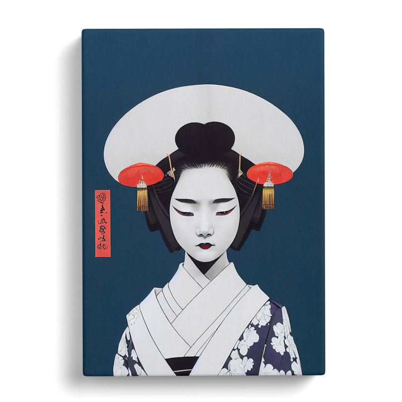 Brilliant Geisha - Wrapped Canvas, 76cm H x 50cm W x 3cm D