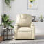 Fauteuil inclinable manuel Budmir, dossier / repose-pieds réglable, cuir-251869926