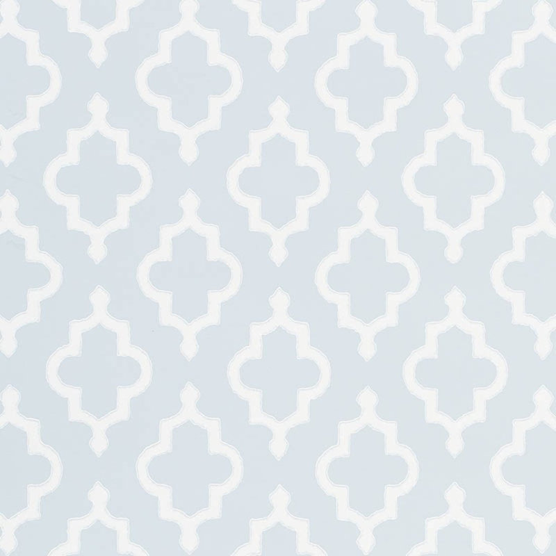 Papier peint Schumacher x Veere Grenney Jake, Bleu orpington