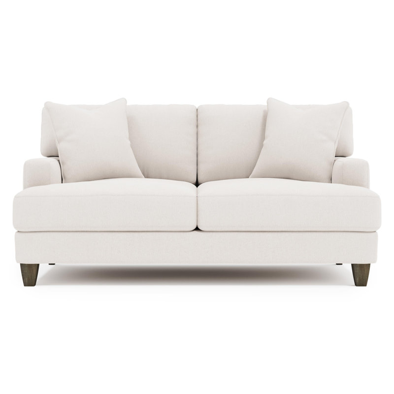 Mila Upholstered 65'' Loveseat, Molasses, Dark Grey Chenille 5533-011