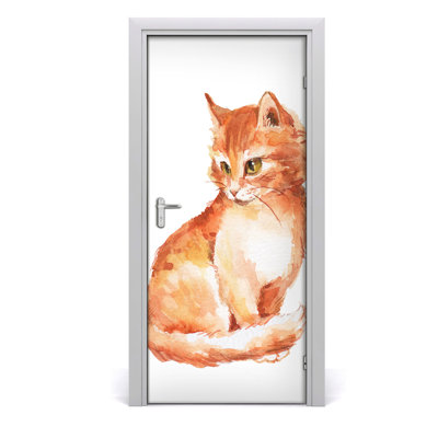 Rudy Cat Wall Door Decal