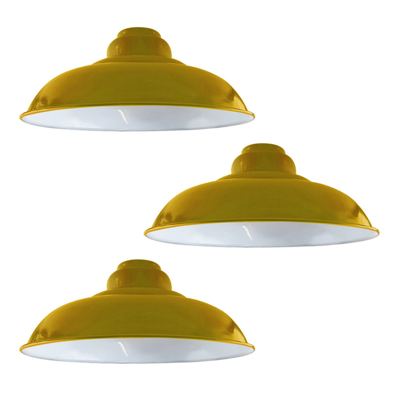 Violetta 13.5cm H Metal Bell Lamp Shade ( Uno ), Yellow
