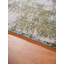 Tapis d'intérieur rectangulaire beige et vert abstrait en laine nouée à la main-2055501500