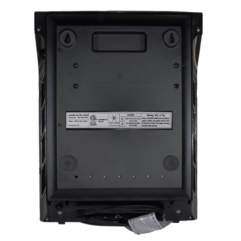 Compact White Infrared Wall-Mounted Heater with Wi-Fi Control