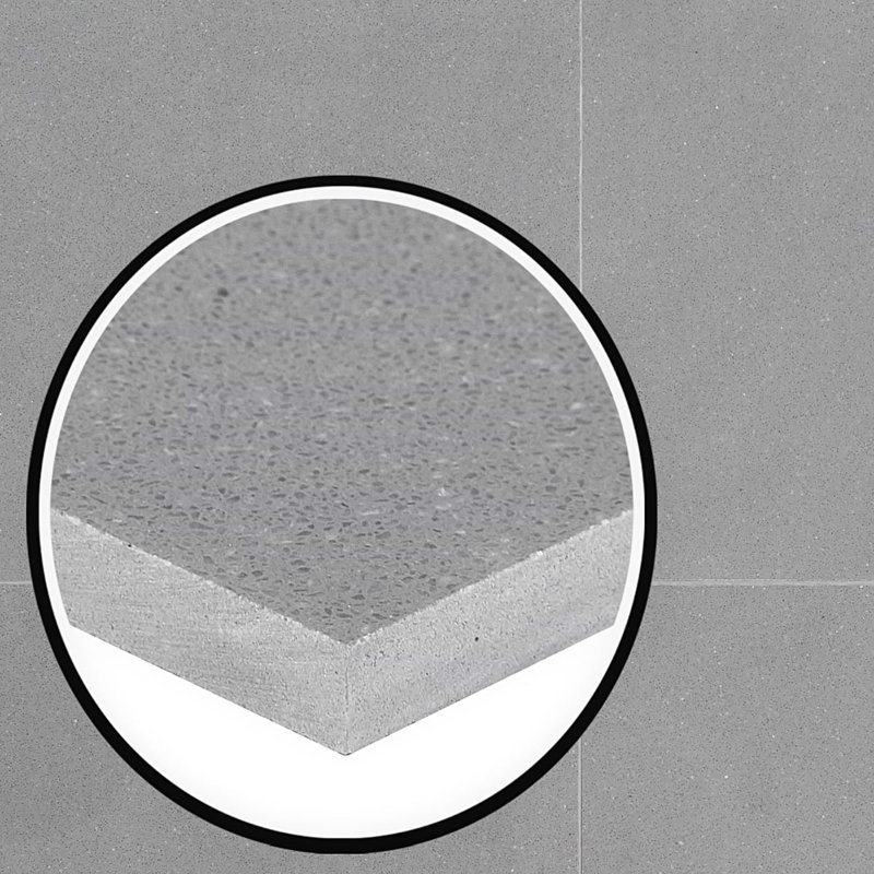 Terrazzo Italy Sacra 24x24 Honed Marble Tile, Dolce Gris Gray