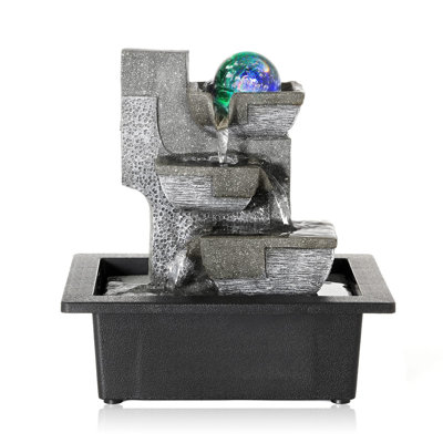 Hatay Indoor Waterfall Fountain with Lights