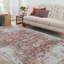 Tapis oriental vieilli 5 pi x 8 pi résistant aux taches-2031521224