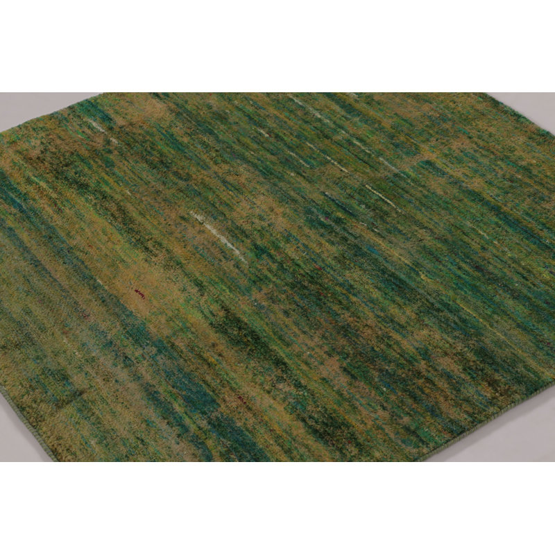 Textural One-of-a-Kind 3'8X3'9 Hand Knotted Area Rug