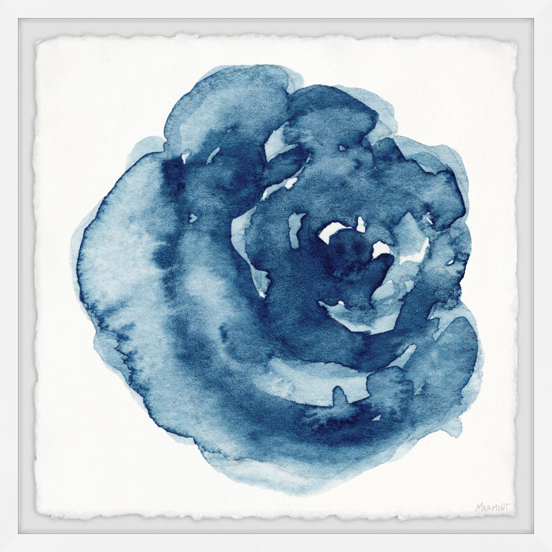 Curly Flowers - Single Picture Frame Painting, 61cm H x 61cm W x 3.81cm D