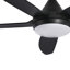 Ventilateur de plafond moderne à DEL à 5 pales de 56 po avec lumière et télécommande Lepido