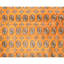 Hand Knotted Wool Area Rug in Rust