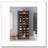 25.6 Inches 10-Tier White Wooden Shoe Storage Cabinet, Modern 30-Cubby Wooden Shoe Rack Organizer-1157730989