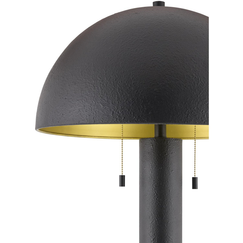 Lampe sur pied Parise, Noir, noir, noir, noir