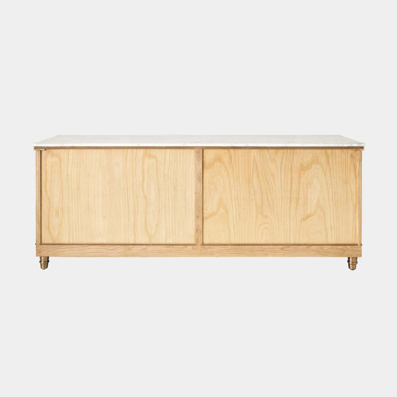 Directoire 86'' W Marble Console Table